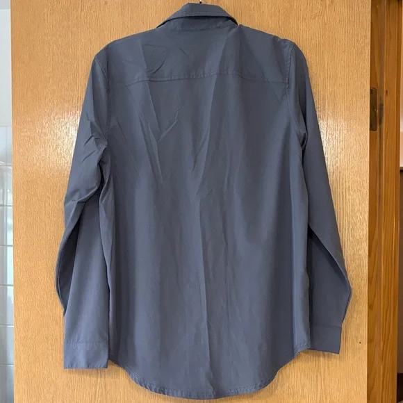 Eddie Bauer Women's Gray Button Down Shirt-S - Picture 2 of 8